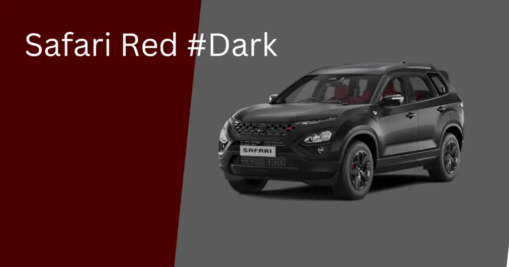 Tata Safari Red Dark Edition